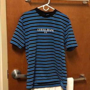 Guess jeans x places and faces tee shirt blue